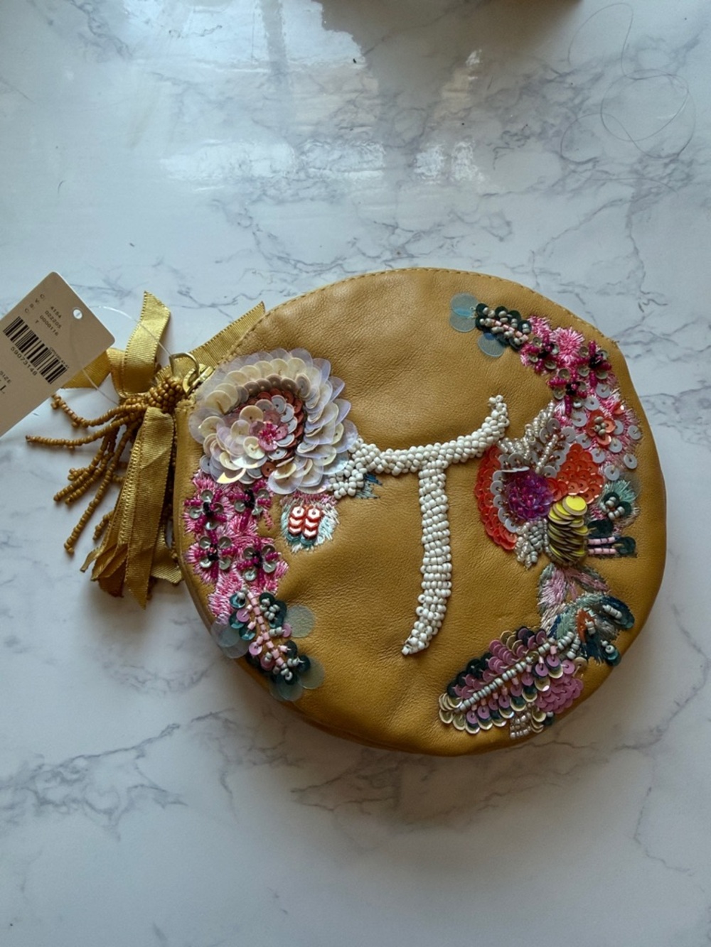 Anthropologie T monogram wallet NWT